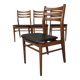 Set of 4 vintage skai chairs