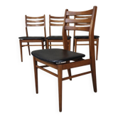 Set of 4 vintage skai chairs