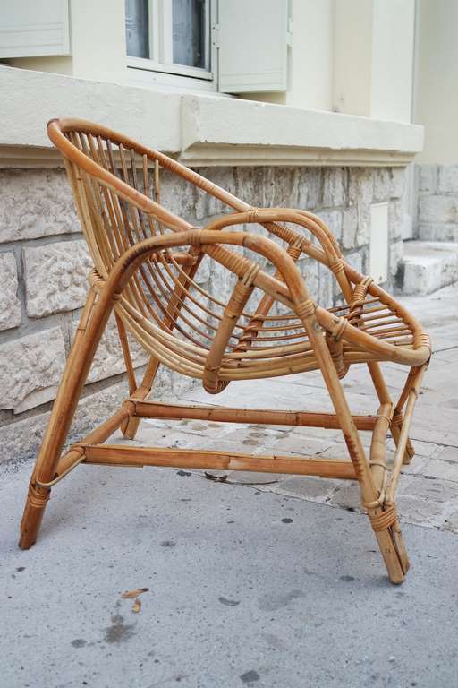 Rattan armchair for adult stun 60