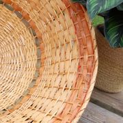 Suspension bell in rattan 3 colors, bohemian spirit seventies6