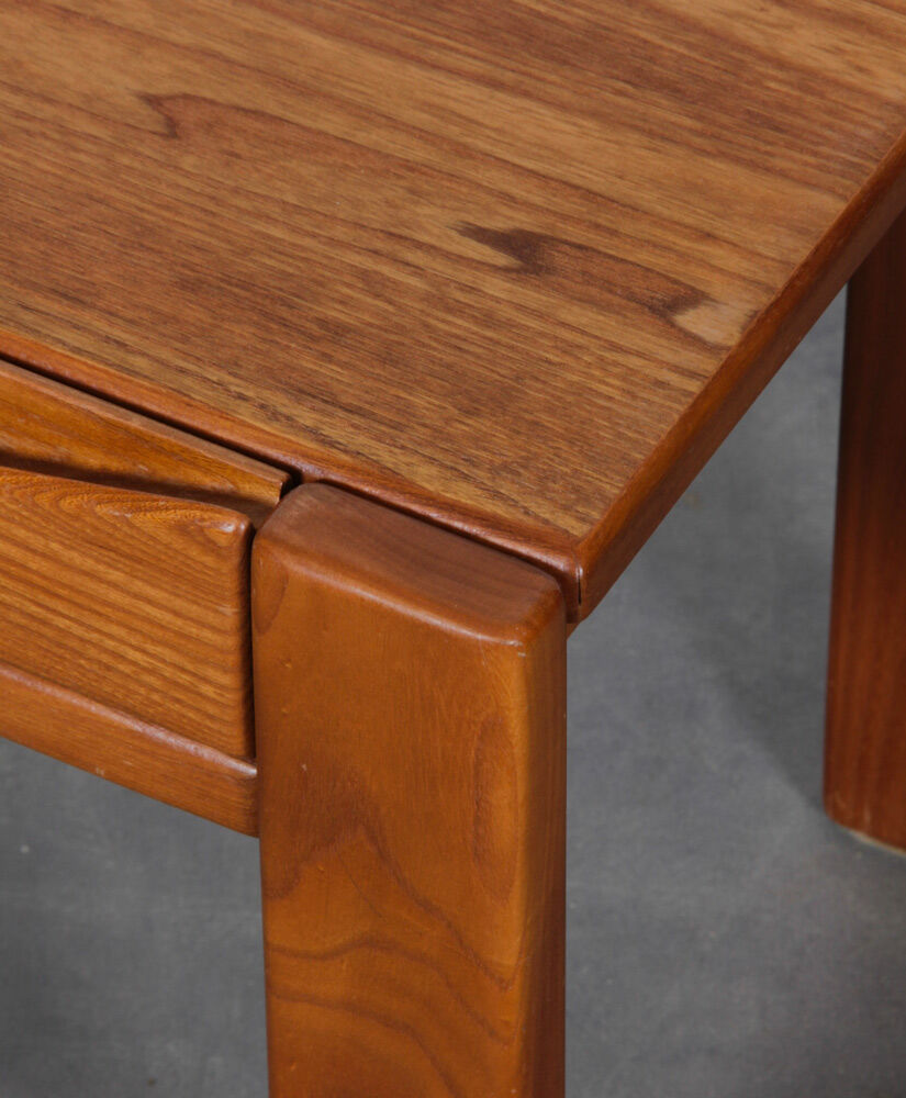 Elm bedside table for Maison Regain 1980