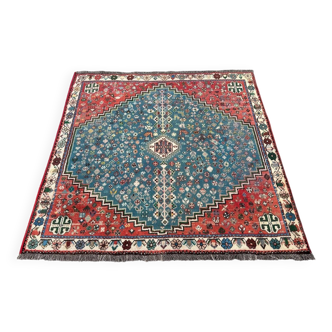 Handmade square Persian rug