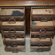Hand-carved commode from 1685 with sideboards and side cupboards.