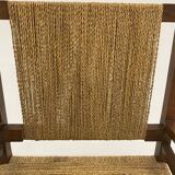 Francis Jourdain armchair in oak and rope 1930