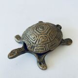 Brass turtle ashtray