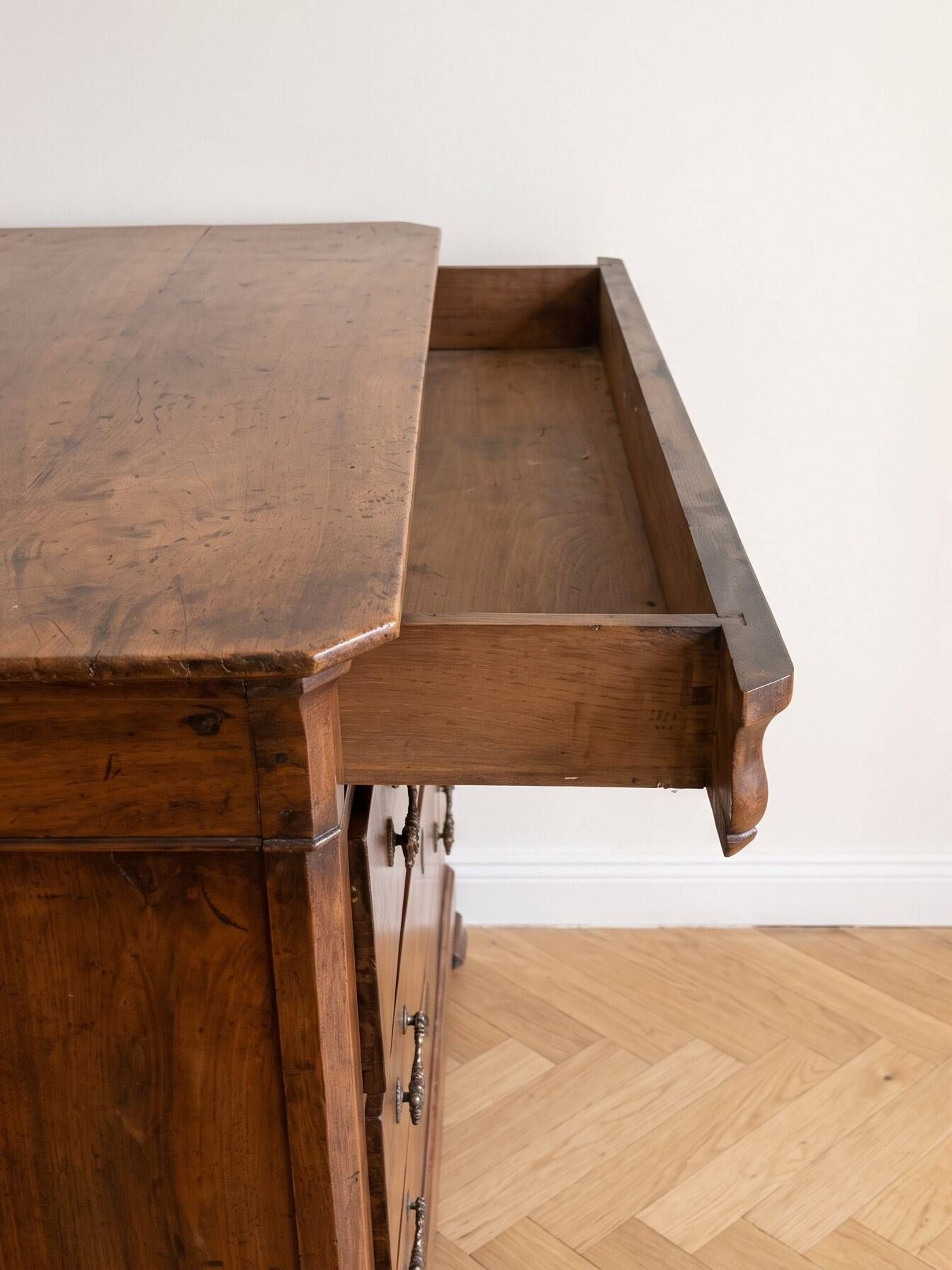 Antique walnut chest of drawers