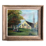 Pont-Aven, Chapel of Trémalo, around 1930. Oil on canvas monogrammed.