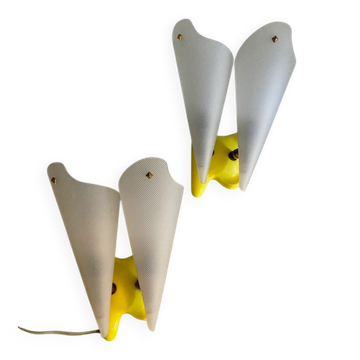 Pair of vintage wall lights 1960