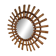 Miroir soleil bambou et rotin 1950