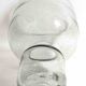 Bubble glass cup from the 70s, height 23 cm