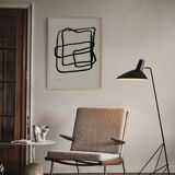 Abstract lines giclee print, 50x70cm