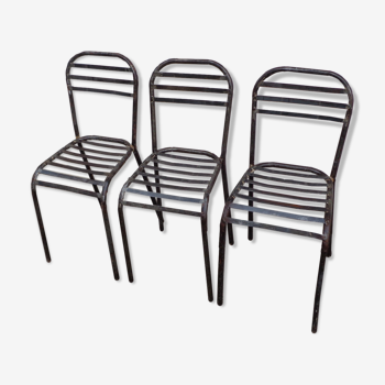 Metal deck chairs