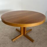 Vintage 70s Scandinavian design oak extendable table