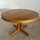 Vintage 70s Scandinavian design oak extendable table