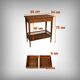 Mahogany marquetry coffee table, Louis XVI style – 1920