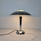 Vintage Chrome & Glass Table Lamp – Space Age Style