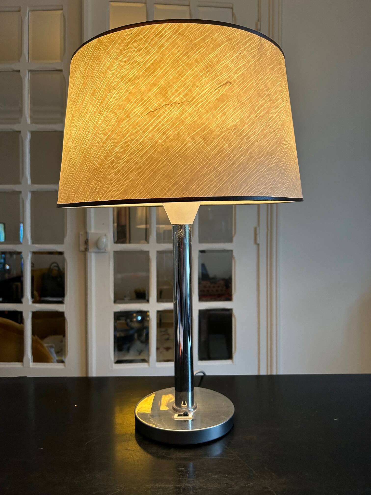 70s metal lamp