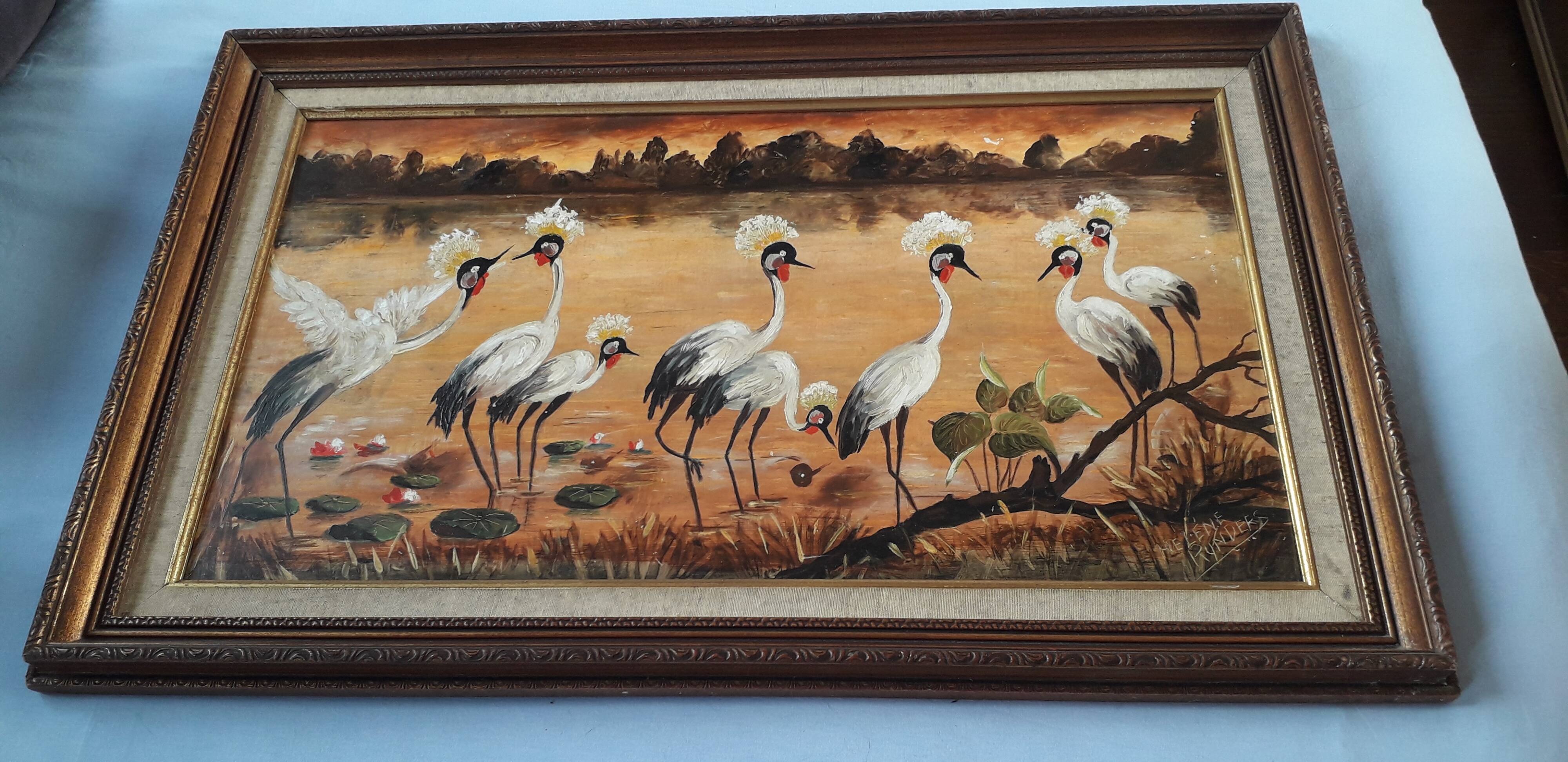 Old signed oil painting