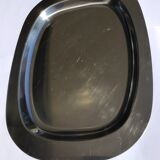 Scandinavian stainless steel tray rectangle rounded edges