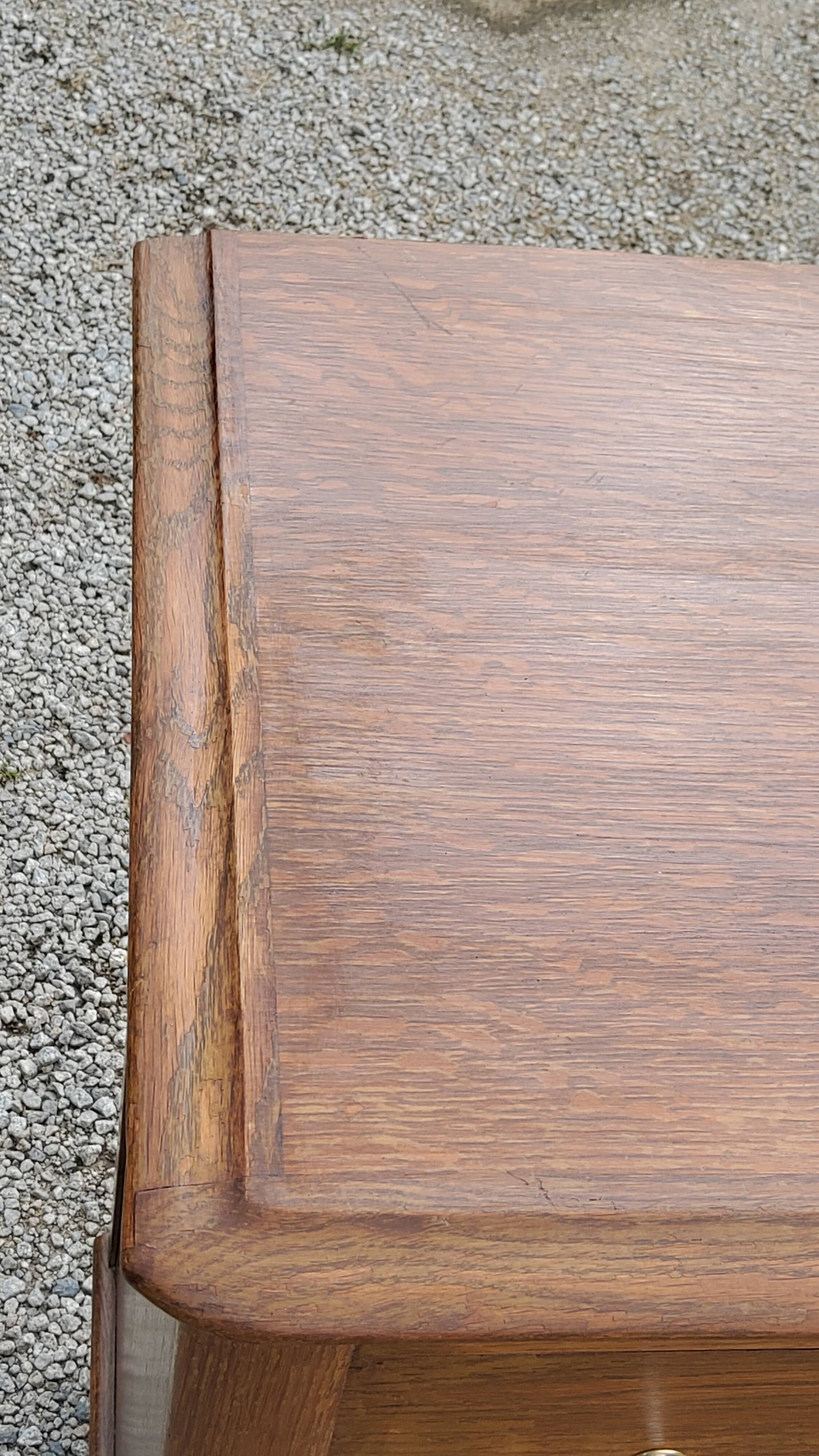 Vintage oak chest of drawers feet compass 4 drawers from the 50s