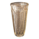 Large Art Deco Style Clear Pressed Glass Vase