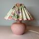 Flowery lampshade pleated