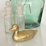 Vintage brass duck