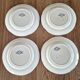 Set of 4 flat plates Creil & Montereau model Flora