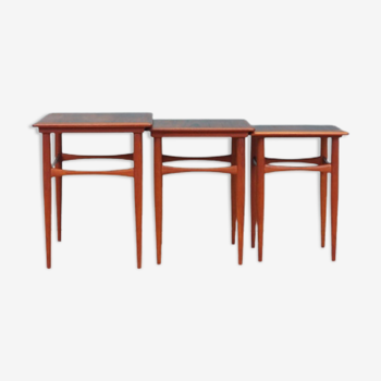Set of three teak tables, Danish design, 60's, production: Denmark