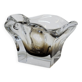 Empty Pocket Ashtray in Thick Smoked Glass