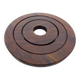 Danish Rosewood Coasters, 1960s, Set of 3