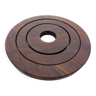 Danish Rosewood Coasters, 1960s, Set of 3