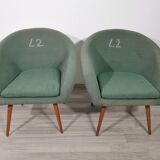 Armchairs from brussels expo, 1960s, set of 2