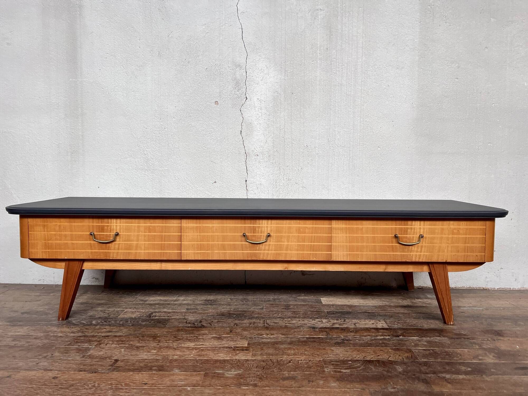 Enfilade meuble tv hifi vintage 50/60 pieds compas