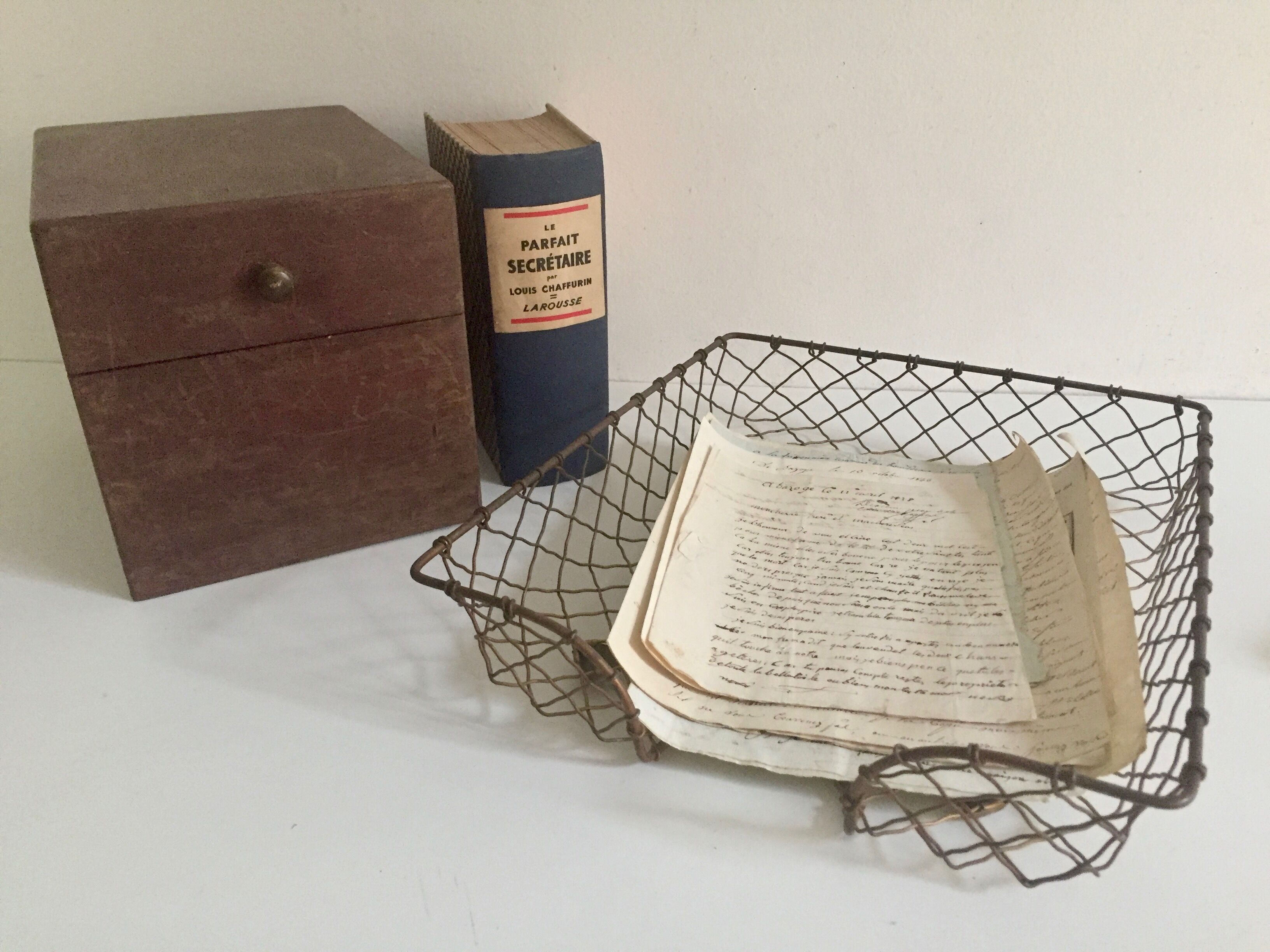 Brass letter tray