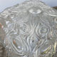 Square wall lamp in vintage transparent glass