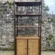 Bamboo and woven fibre shelving unit 1970