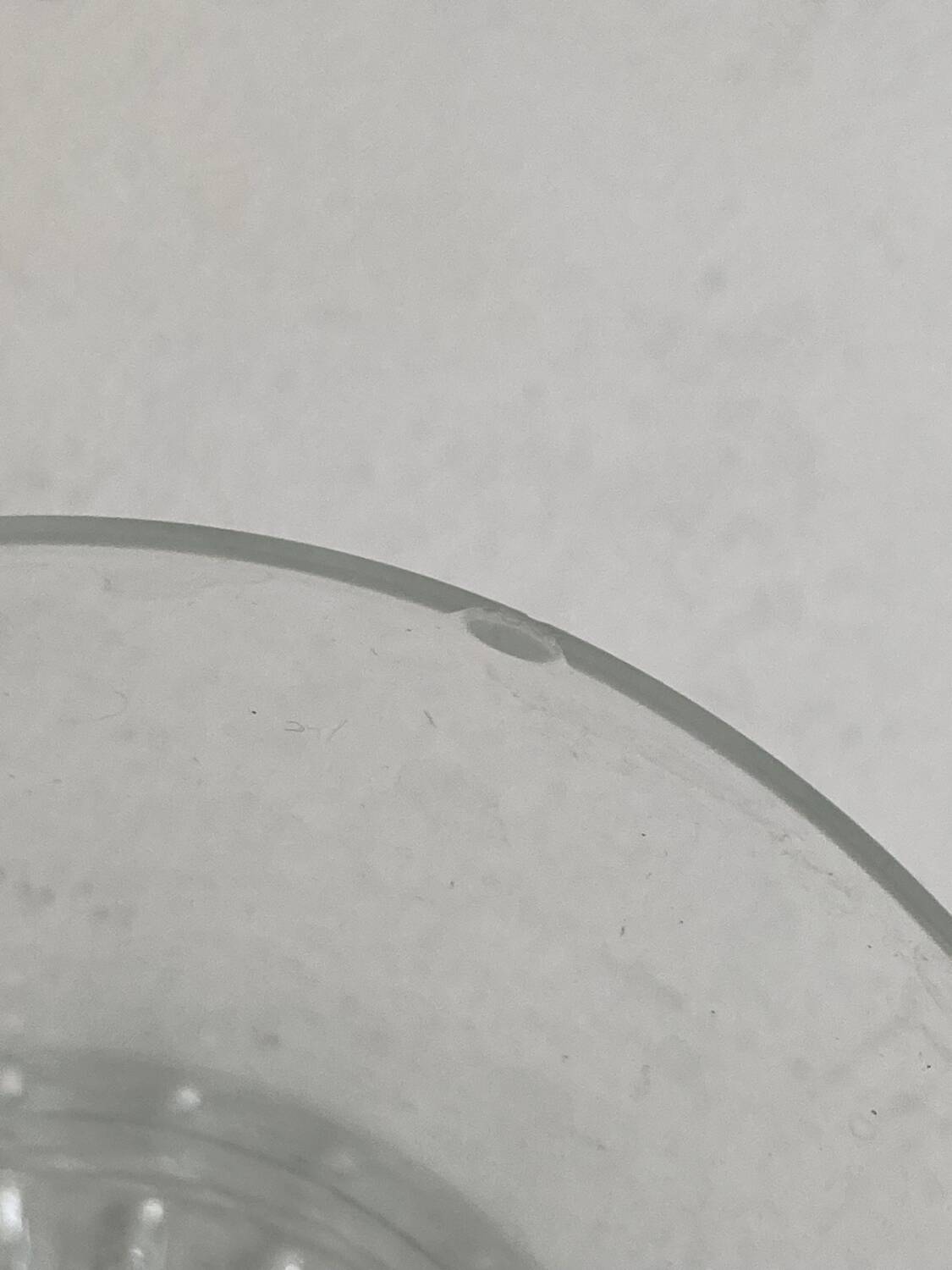 Set of 5 old crystal glasses