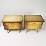Pair of bedside tables, origin Germany, 1960s