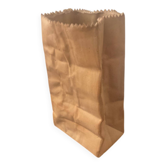 Trompe l'oeil Paper Bag vase by Alka Malta