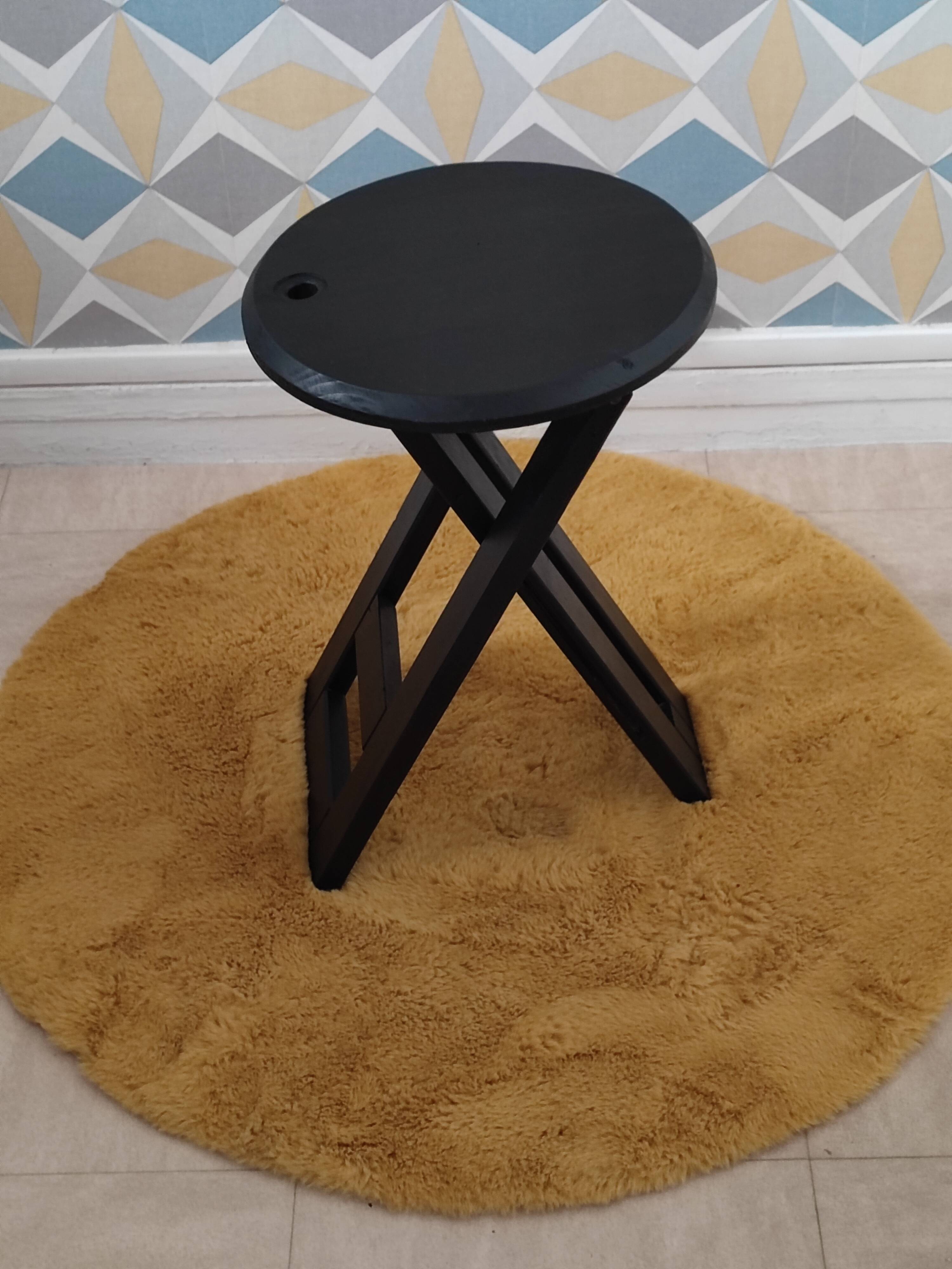 Foldable stool suzy stool by adrien reed .