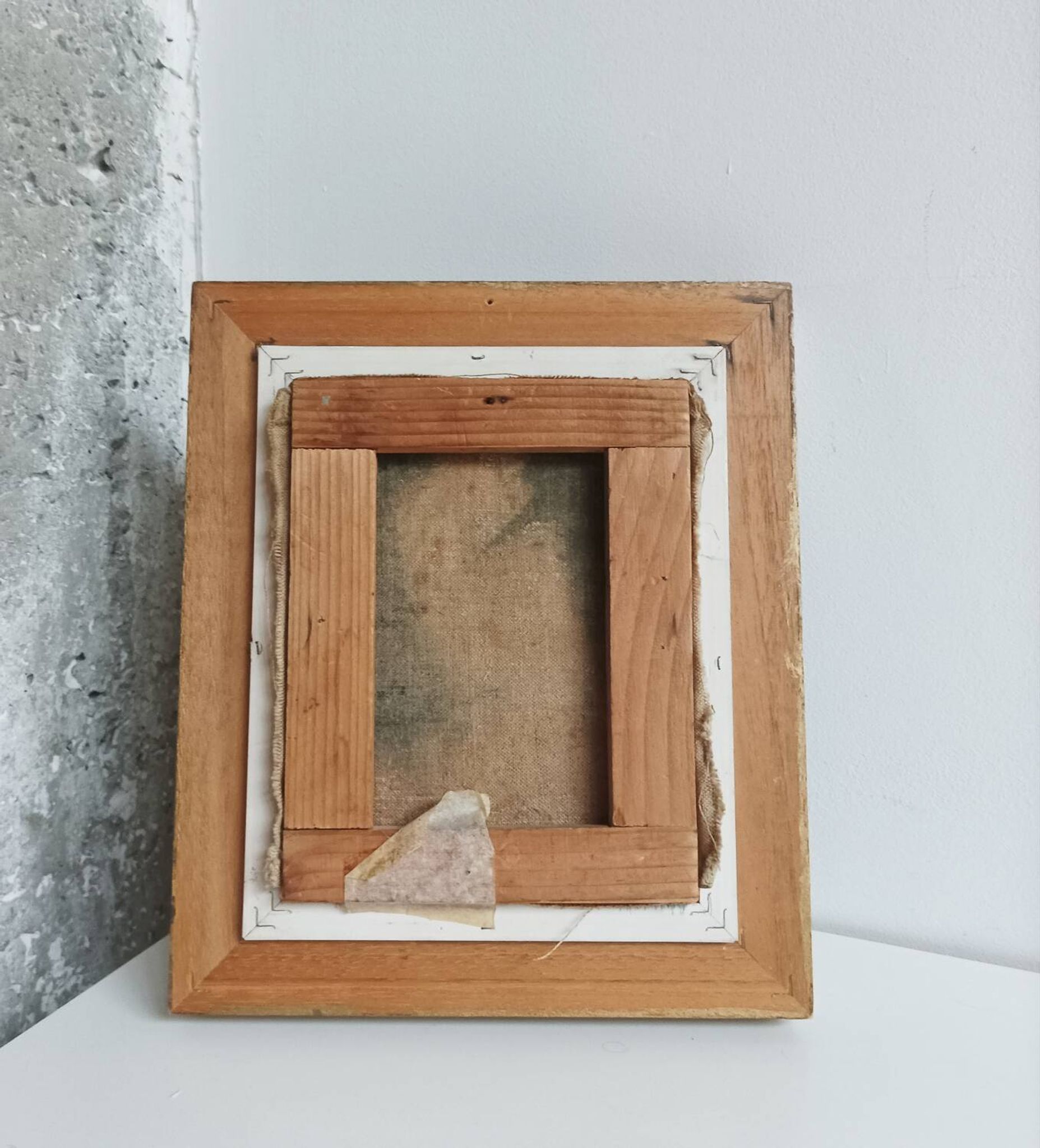 Tableau huile sur toile paysage signé