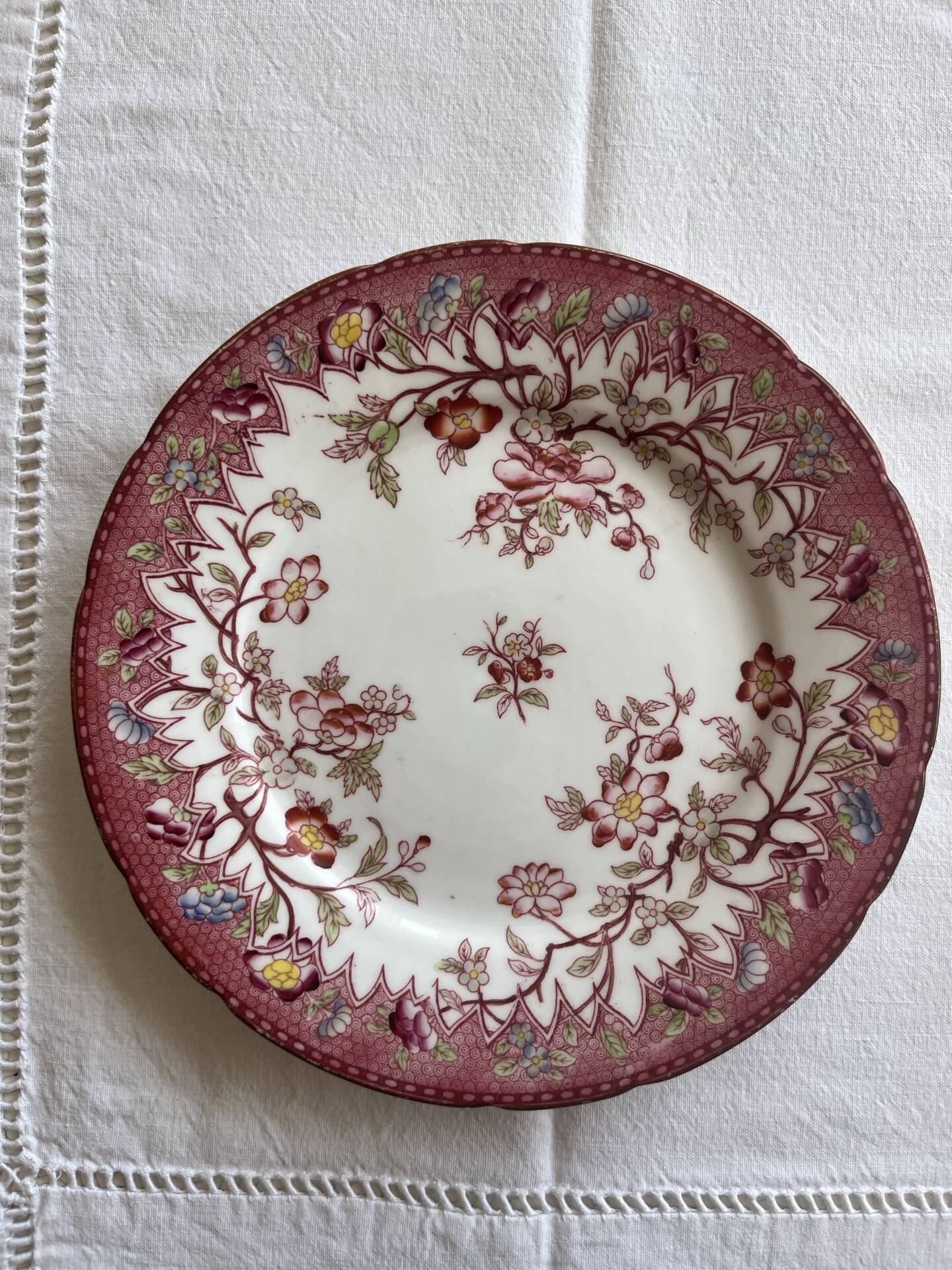 Plate Sarreguemines Minton