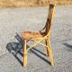 Chaise vintage en bambou et rotin - années 70