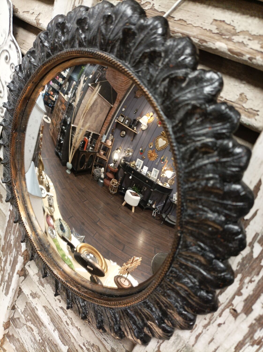 Convex mirror 28 cm black