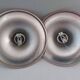 Set of two Italian design wall lights by Targetti from the 1970s.