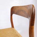Set Of 5 Dining Chairs Model 75 Made In Teak By Niels O. Møller From 1960s