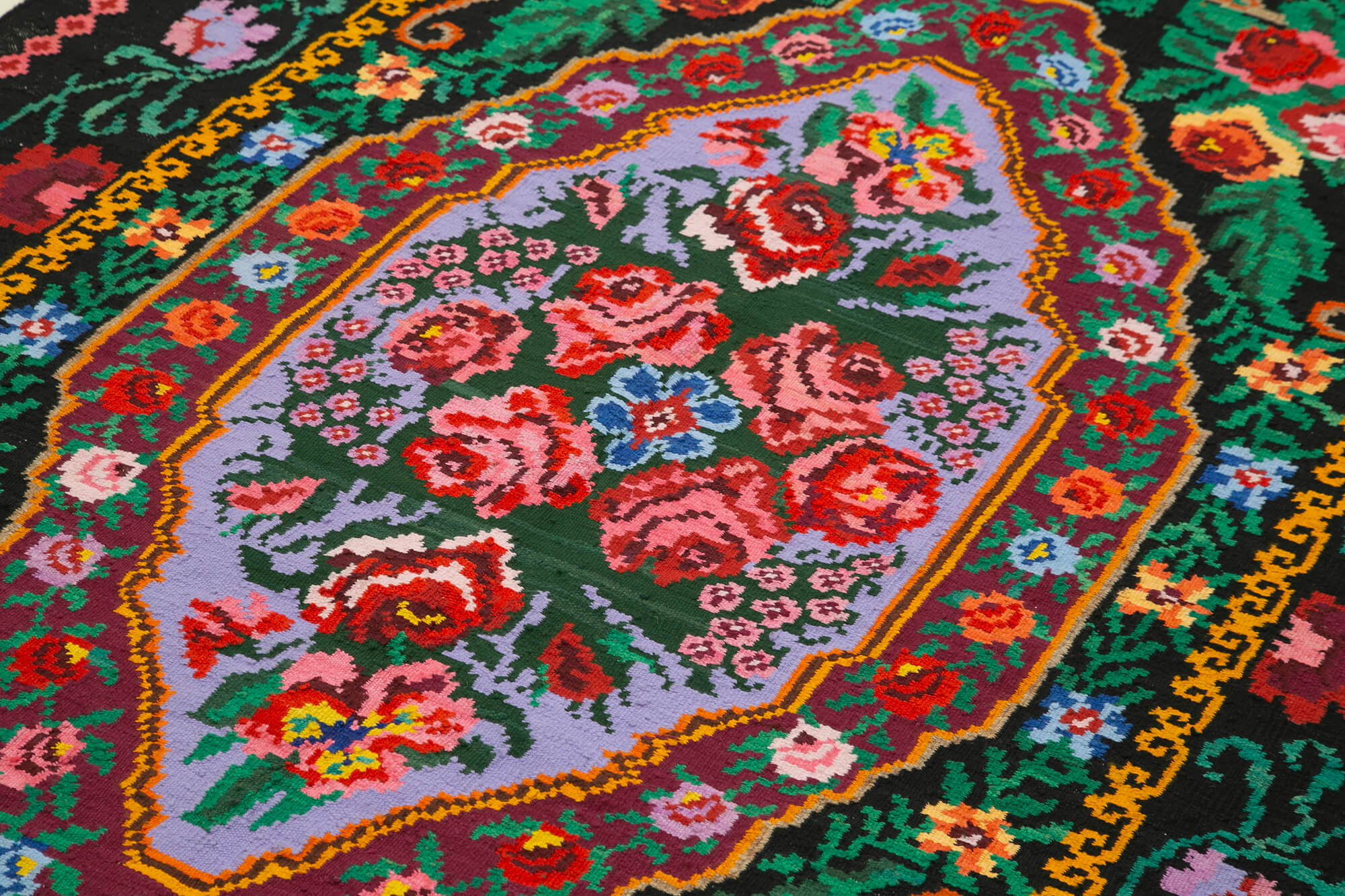 Moldovian rose kilim 246 x 151 cm