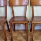 Ensemble de trois chaises bistrot Baumann