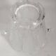 Crystal ice bucket from the 1960s to 1970s, height 23 cm.
